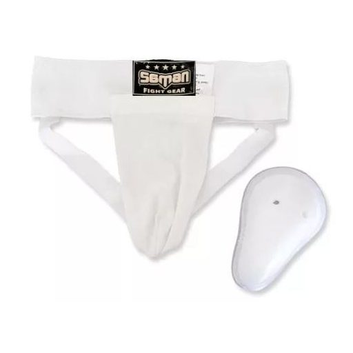 Saman szuszpenzor, pamut, fehér