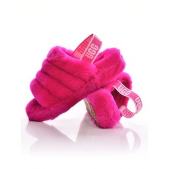 Ugg W FLUFF YEAH SLIDE rózsaszín Divat papucs - 38-as