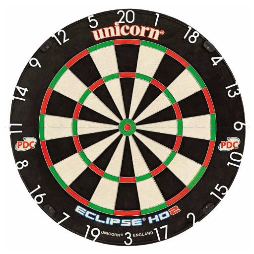Darts tábla, Unicorn Eclipse HD2 PDC TV Edition, verseny minőségű, sisalból