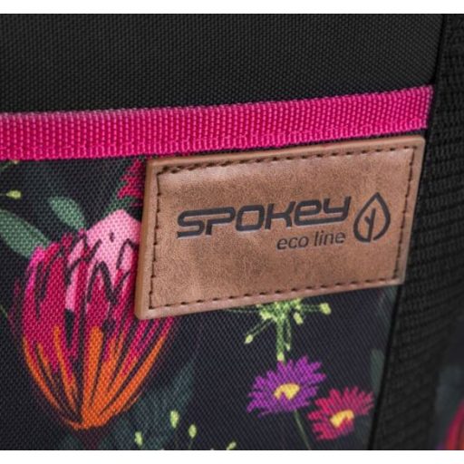Spokey Eco Simply hűtőtáska, fekete virágos