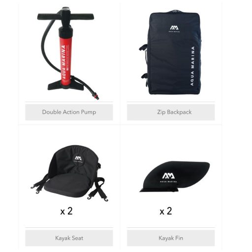 AQUA MARINA Tomahawk  2 személyes felfújható kajak 2022