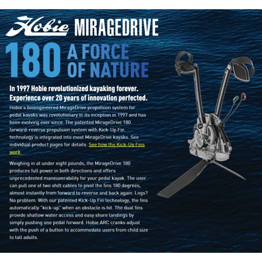 Hobie Mirage Oasis kétszemélyes kajak pedál hajtással