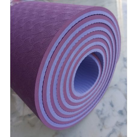Yoga Mat , jóga matrac, TPE, 6mm, 2 színű, C10