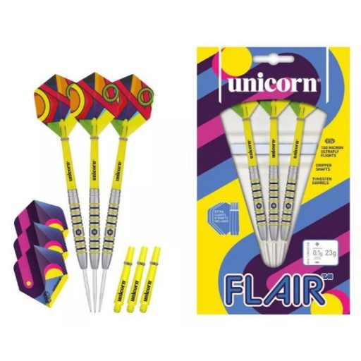 Unicorn  Flair steel darts szett, 23 g