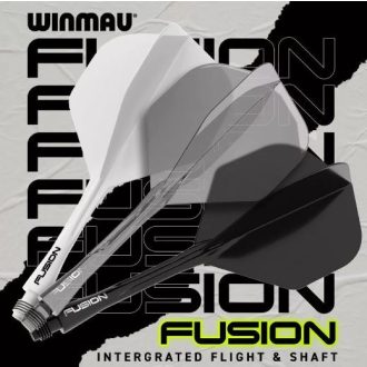   Darts toll és szár egyben Winmau Fusion átlátszó szürke, standard toll és rövid szár