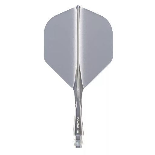Darts toll és szár egyben Winmau Fusion átlátszó szürke, standard toll és rövid szár
