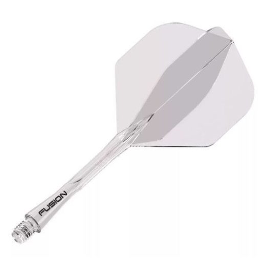 Darts toll és szár egyben Winmau Fusion átlátszó, No2 toll és hosszú szár