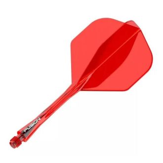   Darts toll és szár egyben Winmau Fusion piros, No2 toll és hosszú szár
