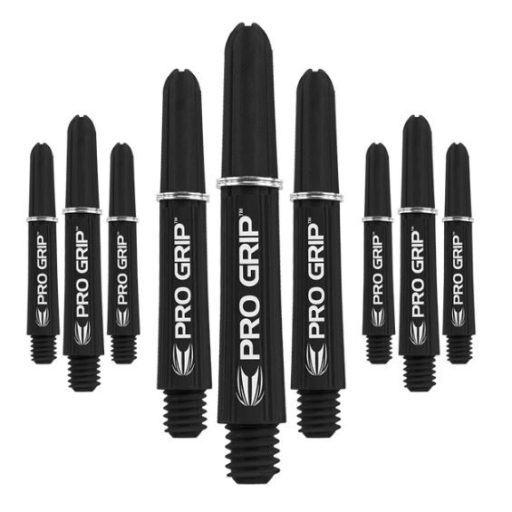 Darts szár közepes Target Pro Grip, fekete 41mm - 9 darabos csomag