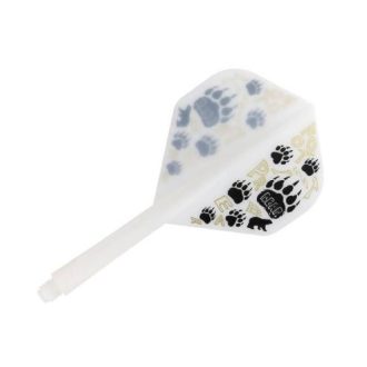   Condor Zero Stress Footprint Bear fehér, standard toll és midi szár - darts toll és szár egyben