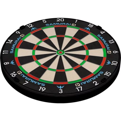 Mission Samurai 4 sisal, verseny minőségű darts tábla, élezett fehér dróttal