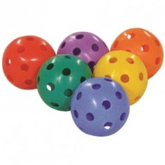 Színes floorball labda, 6 db