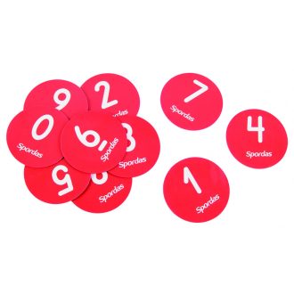 Spordas számozott jelölőkorong szett, 10 db