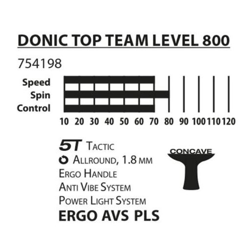 Donic Top Team 800 asztalitenisz ütő