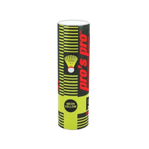 Pro's Pro tollaslabda, 6 db, neonsárga
