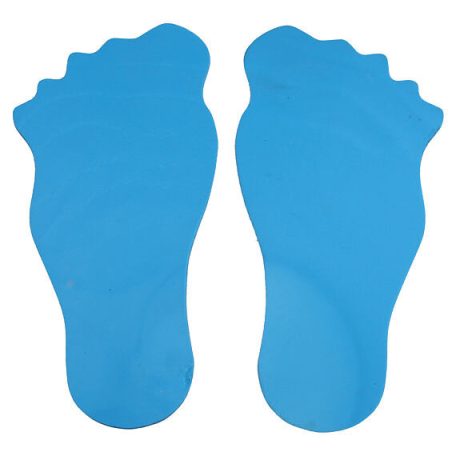 Padlójelölő lábnyom, kék