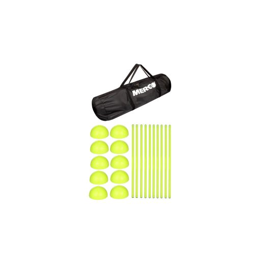 Merco Szlalom rúd szett táskában, 10 db  Neon Dribbling 80 set of 10x slalom poles