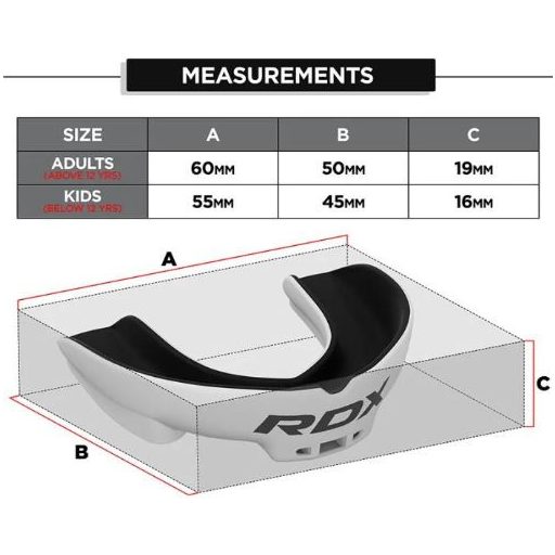RDX 3w fogvédő, fekete-fehér