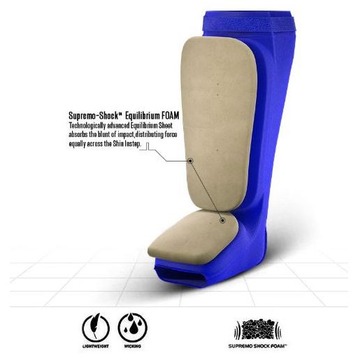 RDX SIB sípcsontvédő OEKO-TEX® Standard 100 tanúsítvánnyal, kék