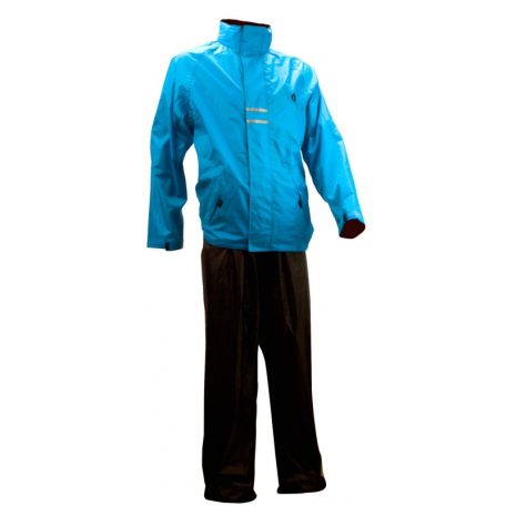 Rain Suit férfi esőruha, fekete-kék, S