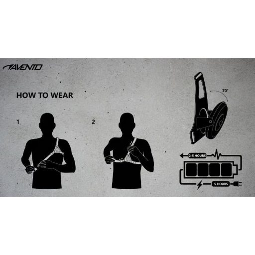 Running Safety Vest - biztonsági mellény, lámpa futáshoz