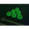 Donic GLOW IN THE DARK Poly 40+ ping-pong labda, 6 db