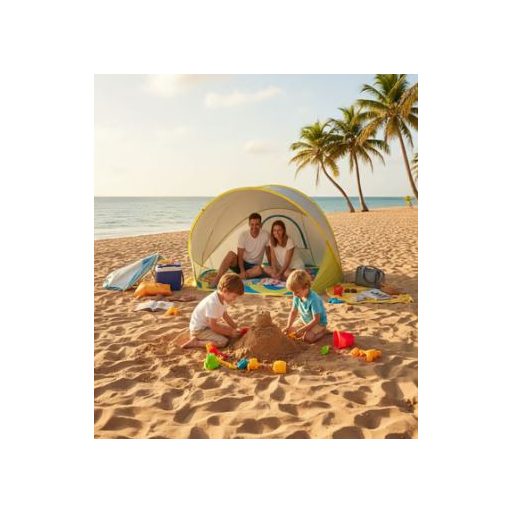 Beach shelter pop-up Tiaro, strandsátor, 168x130 cm