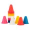 Mini slalom bója szett, 5x5 szín, 8 cm