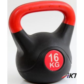 Cross Kettlebell, műanyag, cement töltéssel, 16 kg